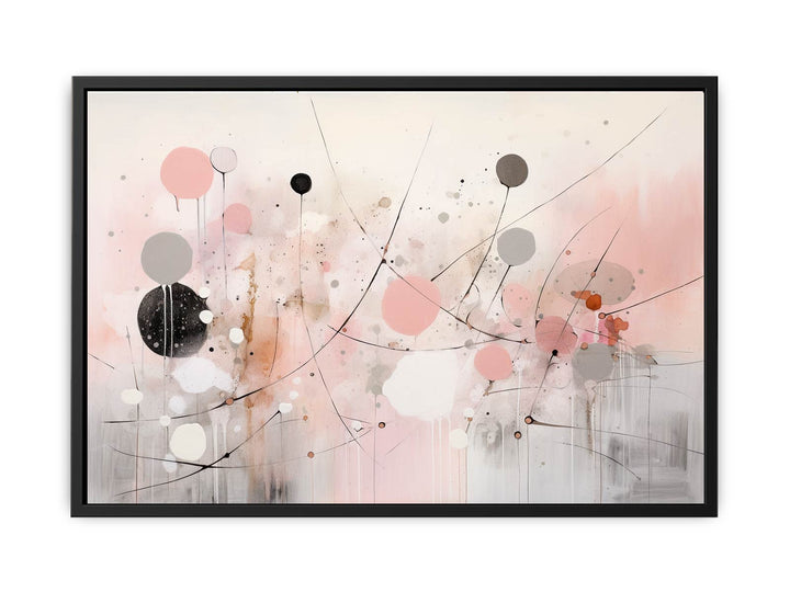 Pink Marble Painting  canvas Print