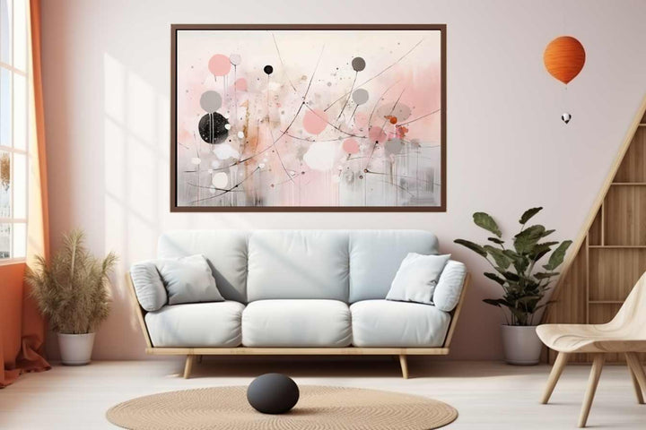 Pink Marble Painting Art Print