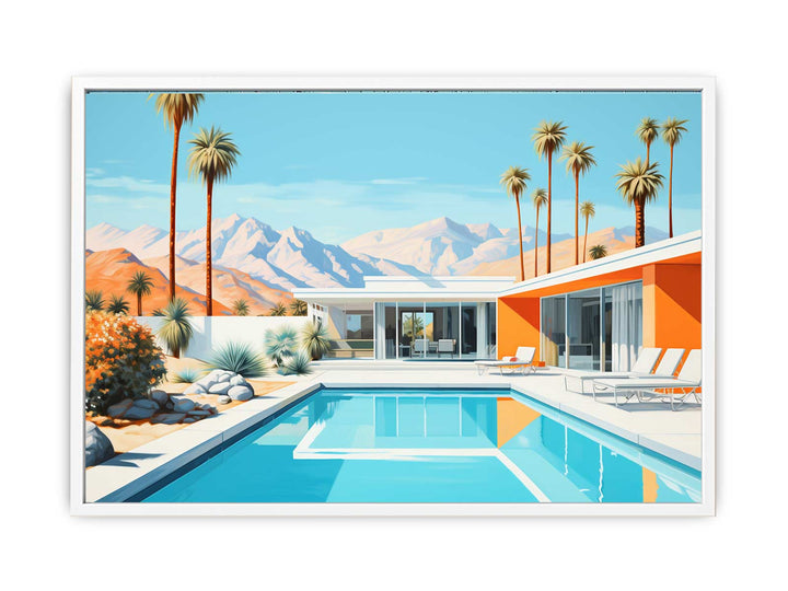 Poolside Villa Art  Painting