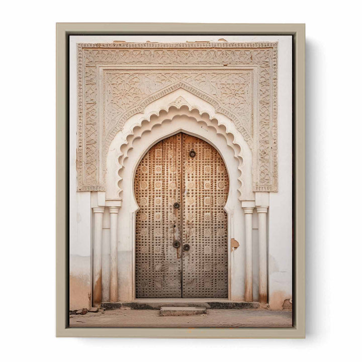 Vintage Door framed Print