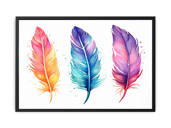 Boho Feathers Art 2  canvas Print