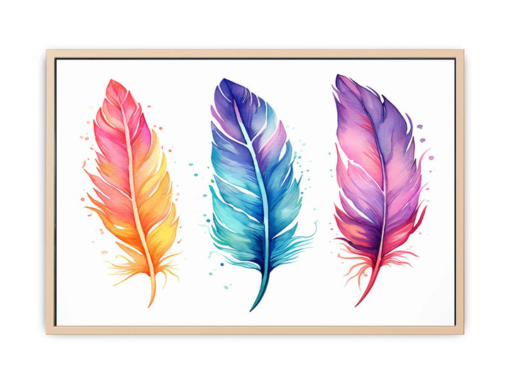 Boho Feathers Art 2 framed Print