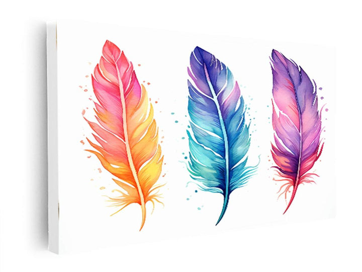 Boho Feathers Art 2  canvas Print