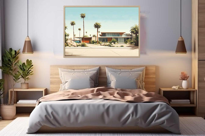 Vintage Palm Springs House Art Poster Print