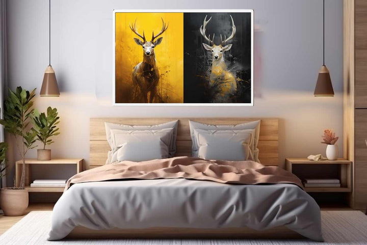 Abstract Stags Art Print