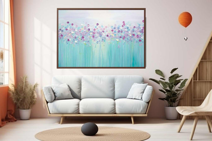 Raindrops Abstract Art Painting Print