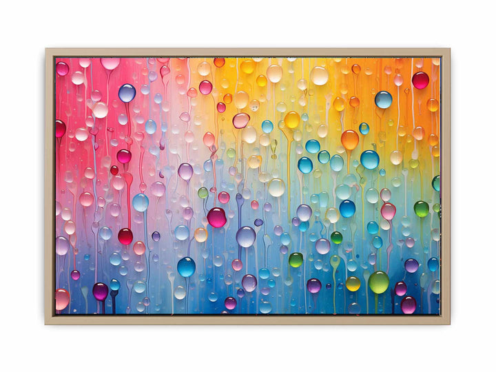 Rain Oil Painting framed Print