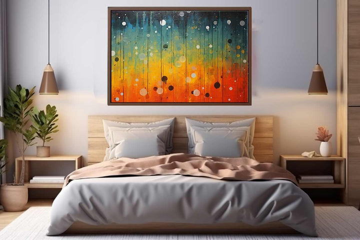 Abstract Rain Art Print