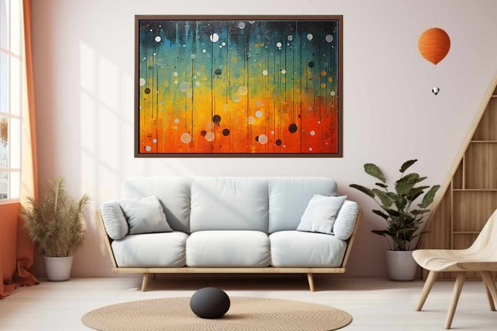 Abstract Rain Art Print