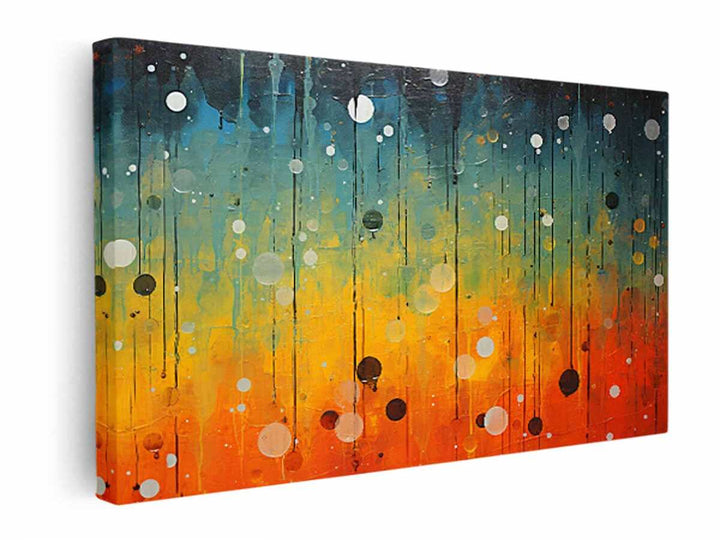 Abstract Rain Art  canvas Print