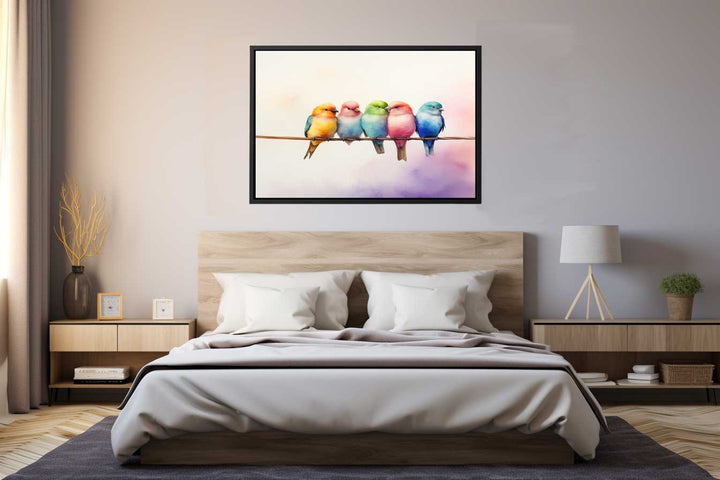 Birds On Wire Art Print