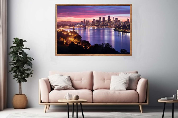 Brisbane River Painting Art Print