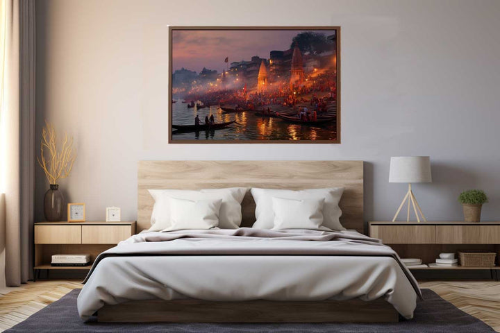 Varanasi Ganga Painting Art Print