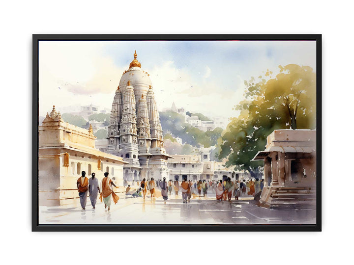 Tirupati Balaji Temple Painting  canvas Print