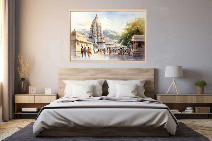 Tirupati Balaji Temple Painting Art Print