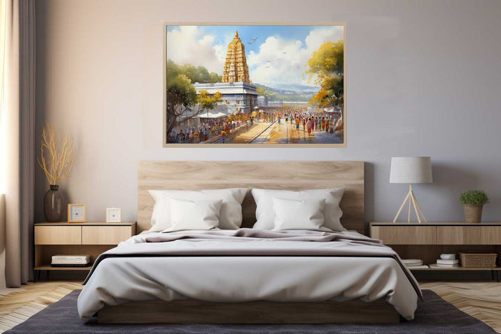 Tirupati Balaji Temple Painting Art Print