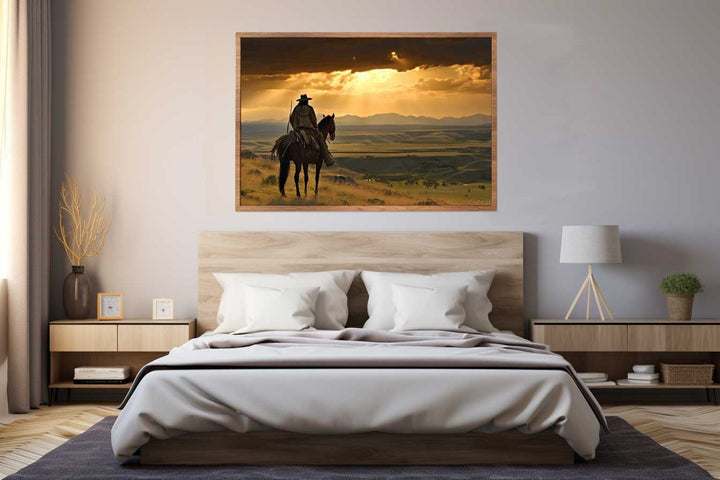 Montana Buffalo View Painting Art Print