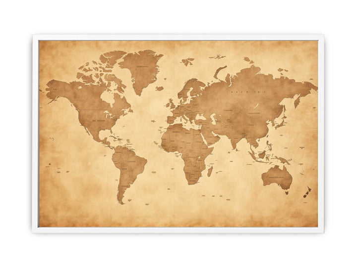 Antique World Map  Painting