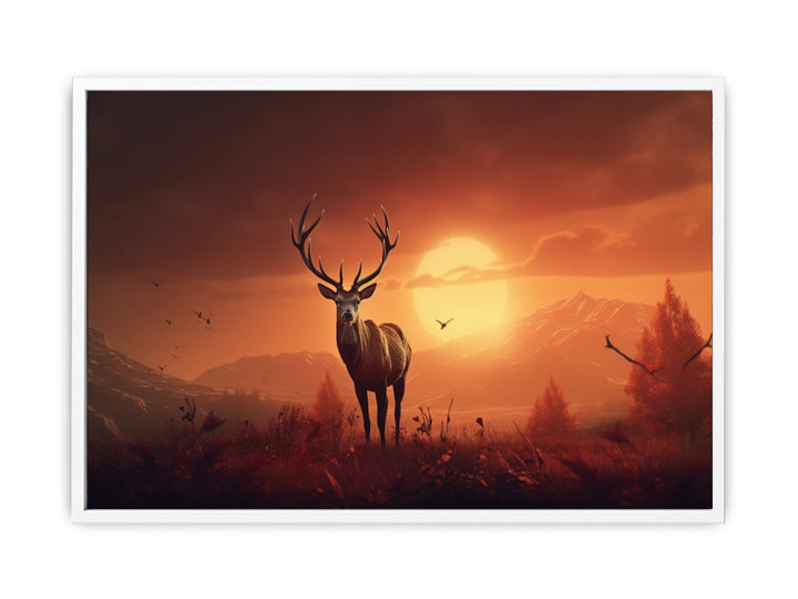 Morning Stag   Painting