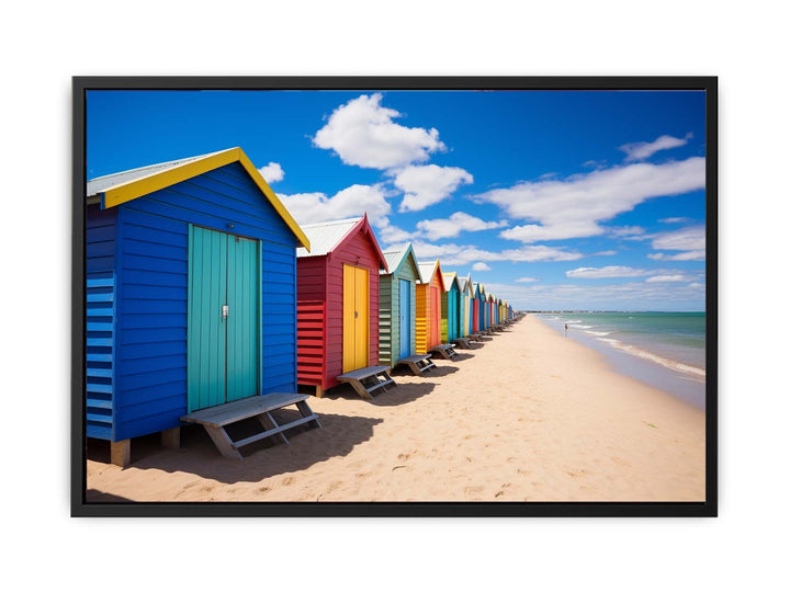 Beach Huts Melbourne Australia   canvas Print