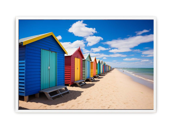 Beach Huts Melbourne Australia   Painting