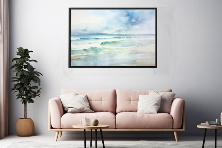 Watercolor Beach Art  Print