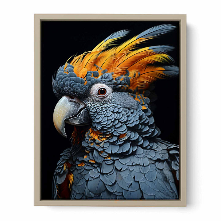 Cockatoo Left Painting framed Print