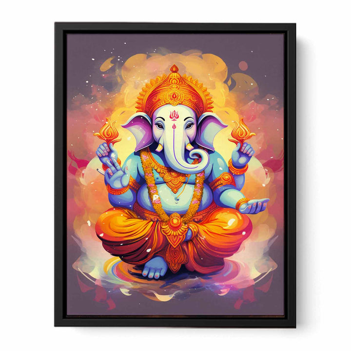 Ganesh Painting  canvas Print