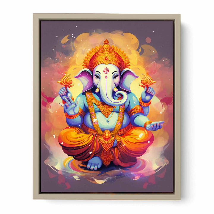 Ganesh Painting framed Print