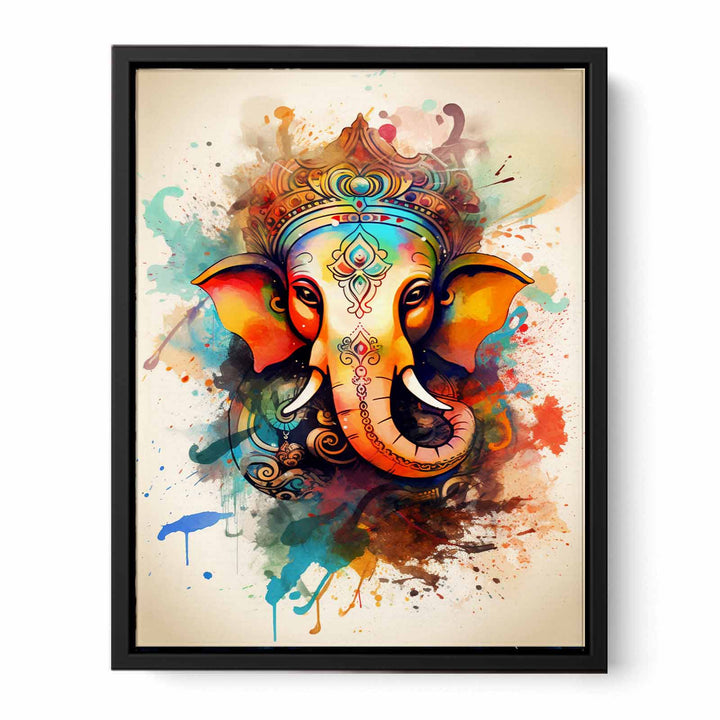 Ganesh Painting  canvas Print