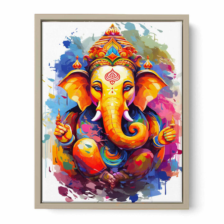 Ganesh Painting framed Print