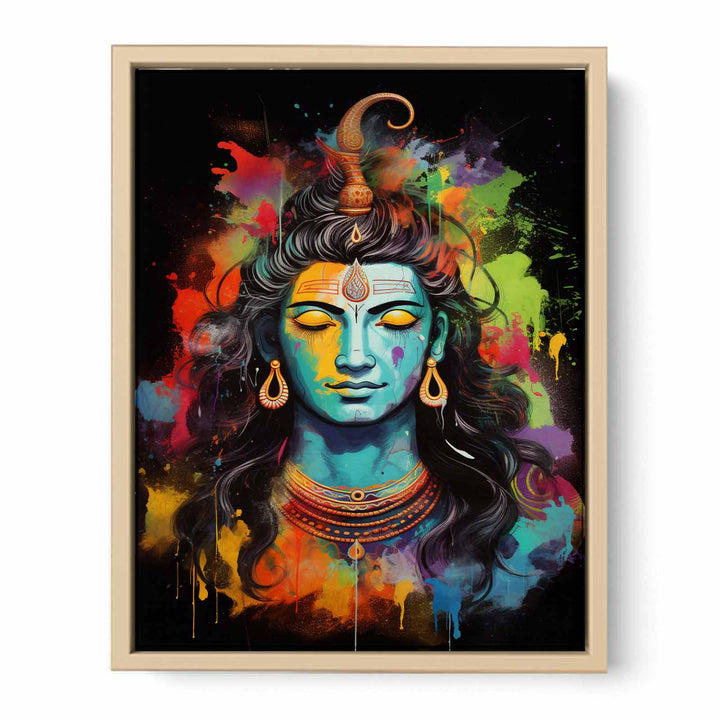 Shiva Painting framed Print