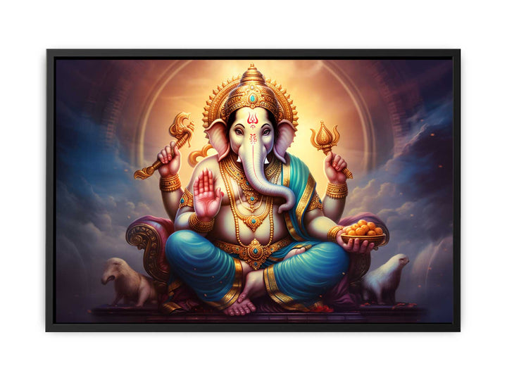 Ganesh Painting  canvas Print