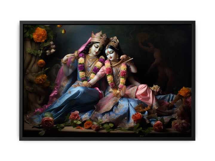 Raha Krishna Painting  canvas Print
