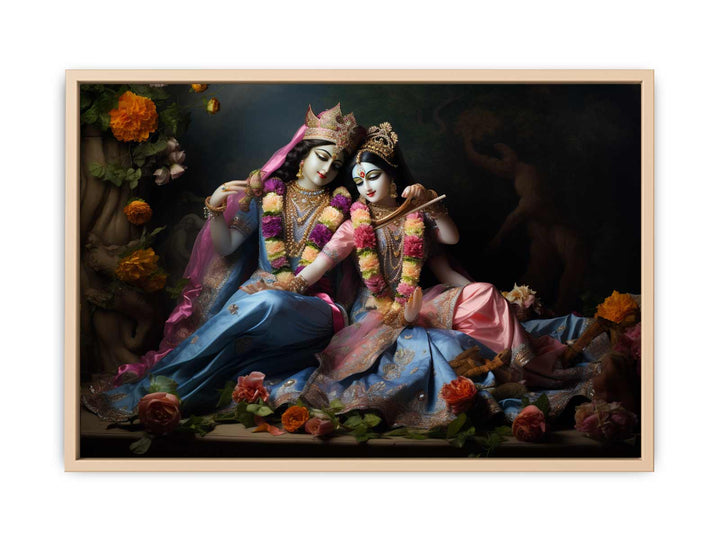 Raha Krishna Painting framed Print
