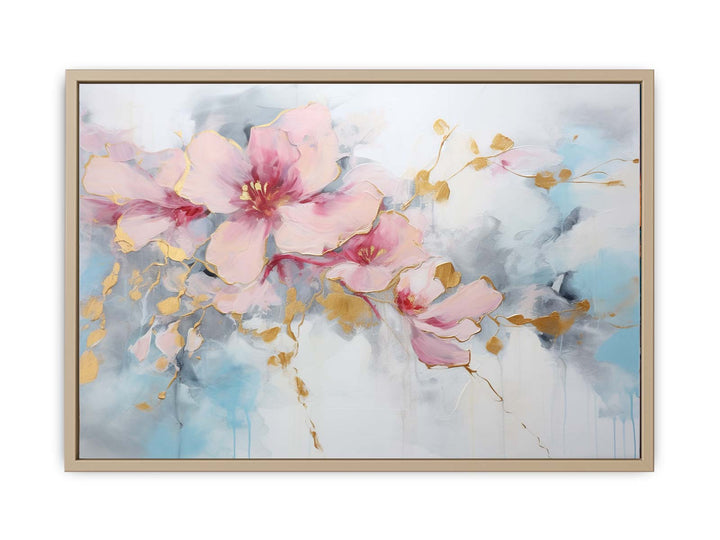 Flower Gold Art  framed Print