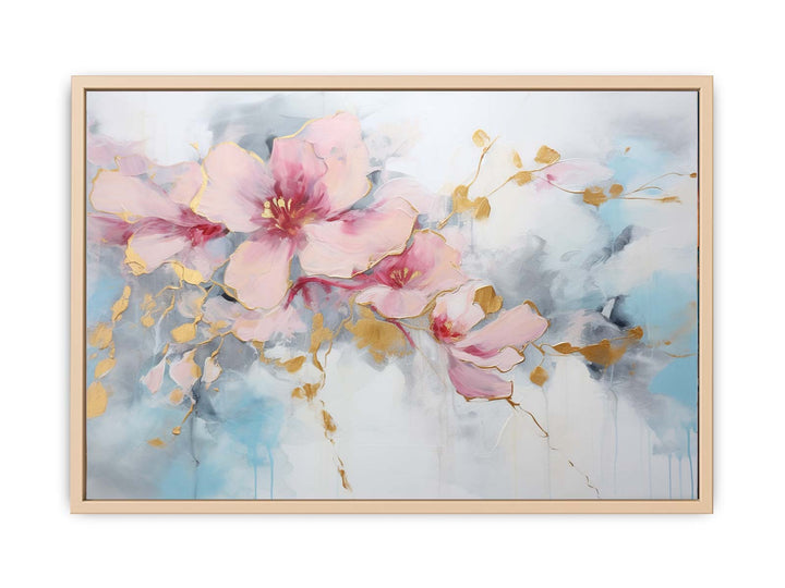 Flower Gold Art  framed Print