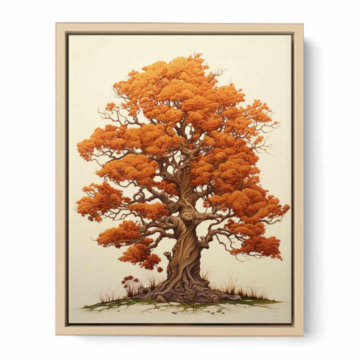 Orange Tree Print framed Print