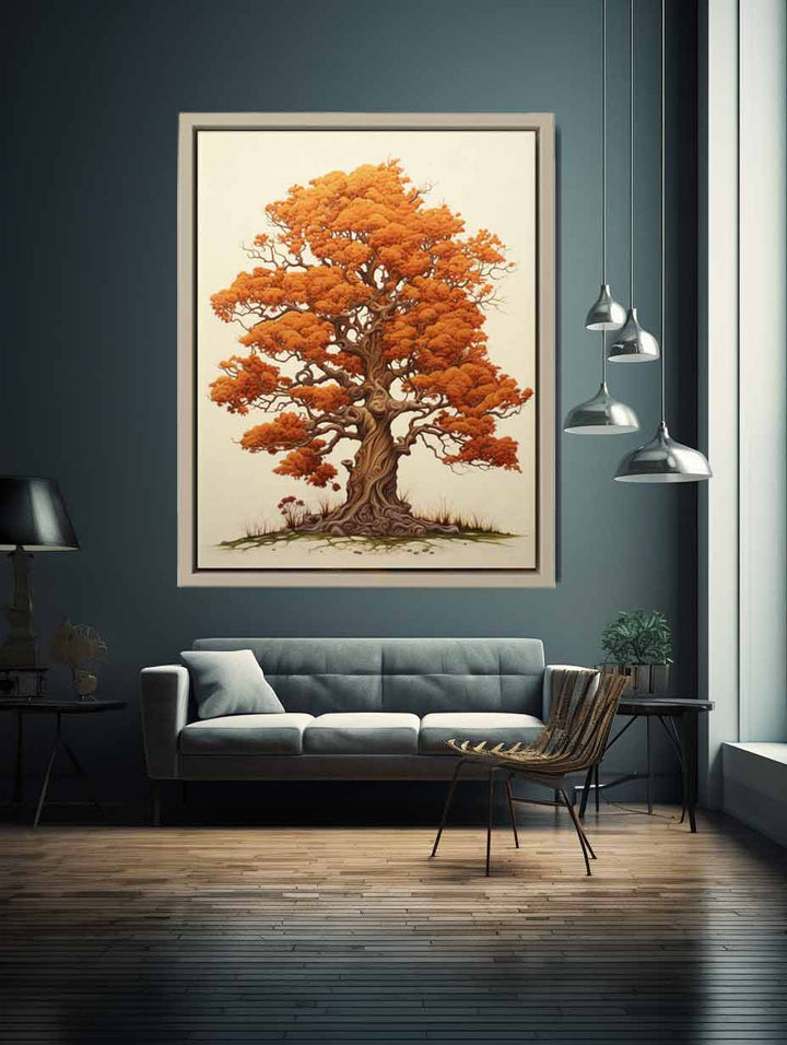 Orange Tree Print Art Print