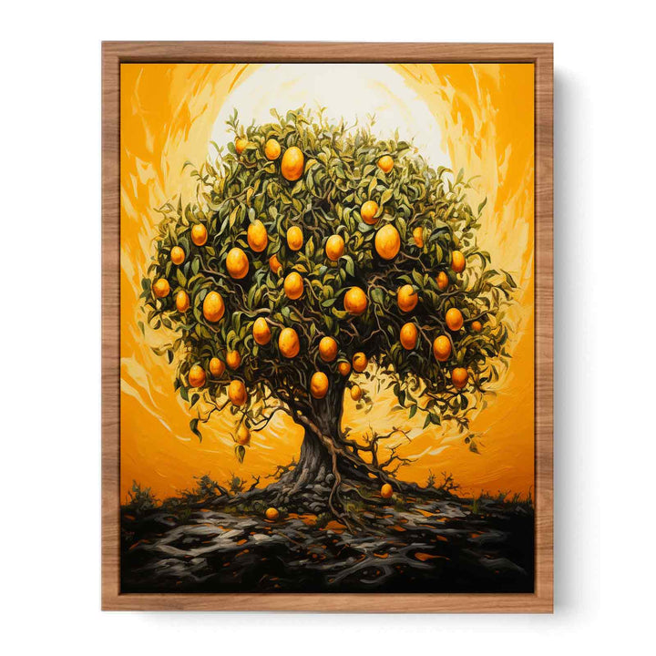 Oranges Tree Painting 