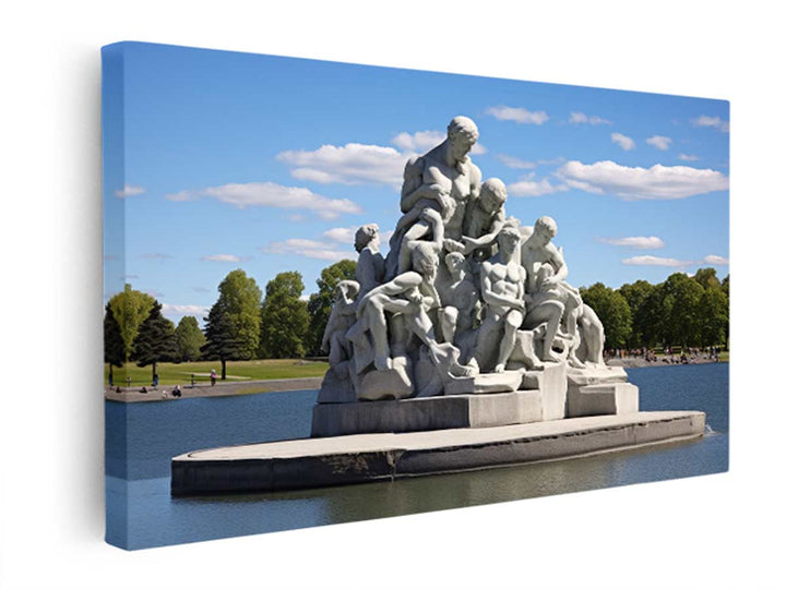 Vigeland Park Olso Artwork  canvas Print