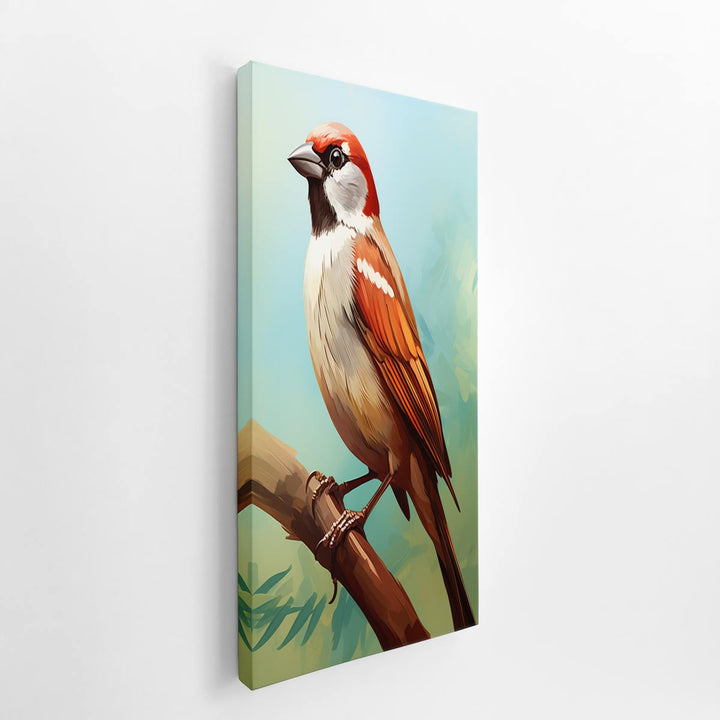 Sparrow Painting  canvas Print