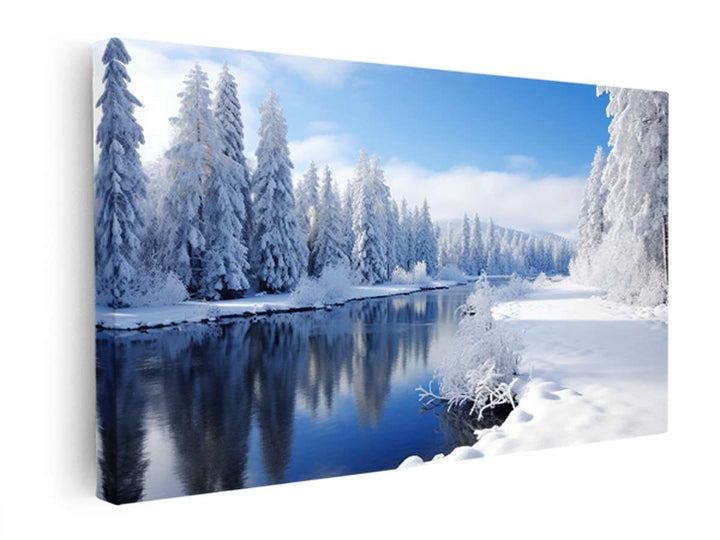 Swis Winter Art  canvas Print