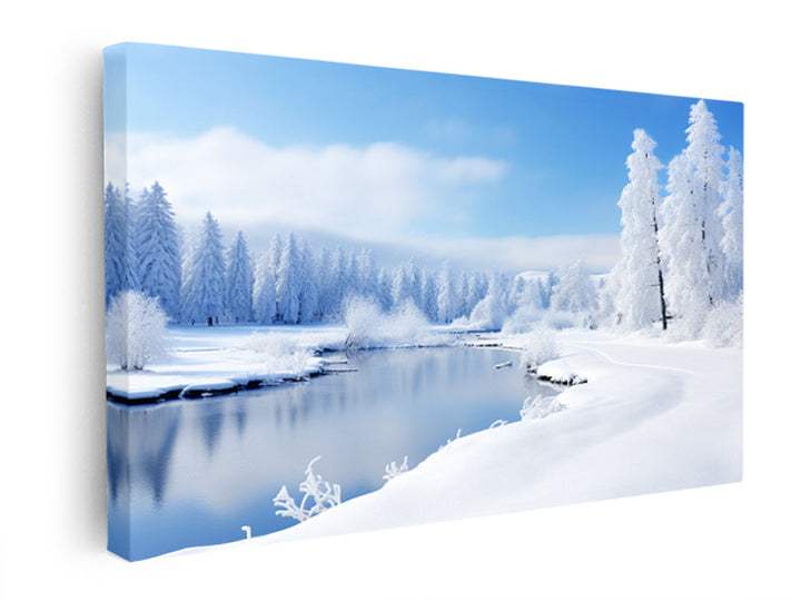 Switzeralnd Snow Art  canvas Print