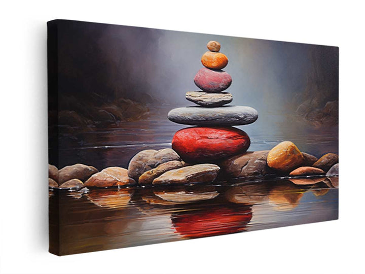 Stacking Stones Art  canvas Print