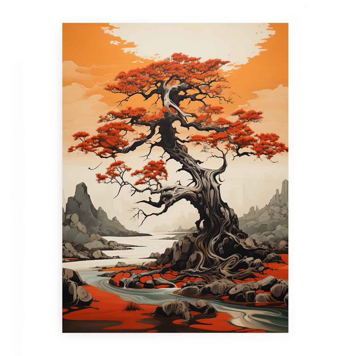 Orange Tree Painting