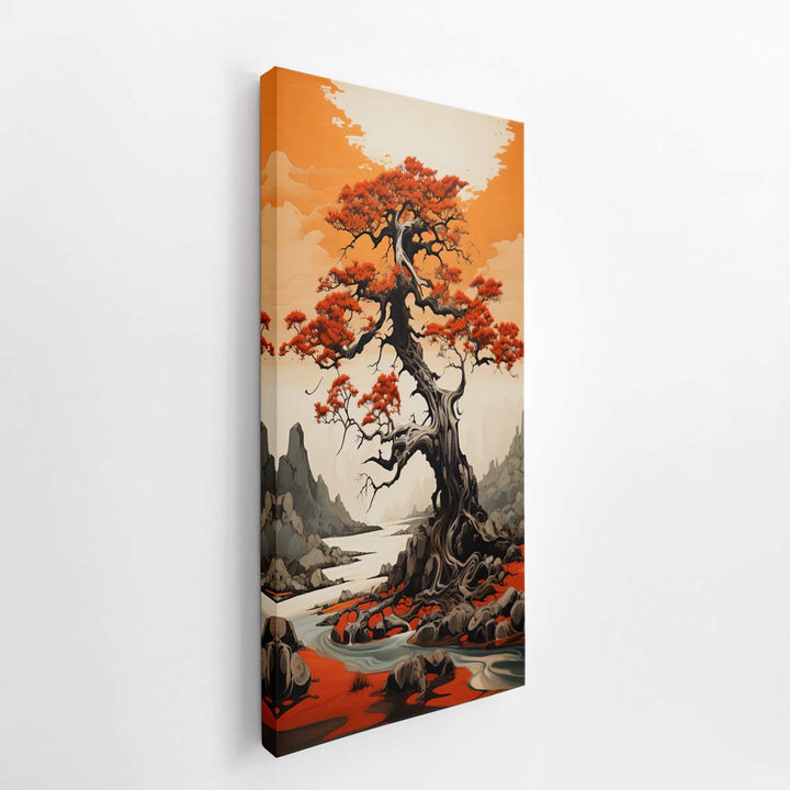 Orange Tree Painting  canvas Print