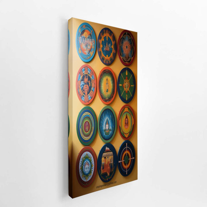 Mantra Painting  canvas Print