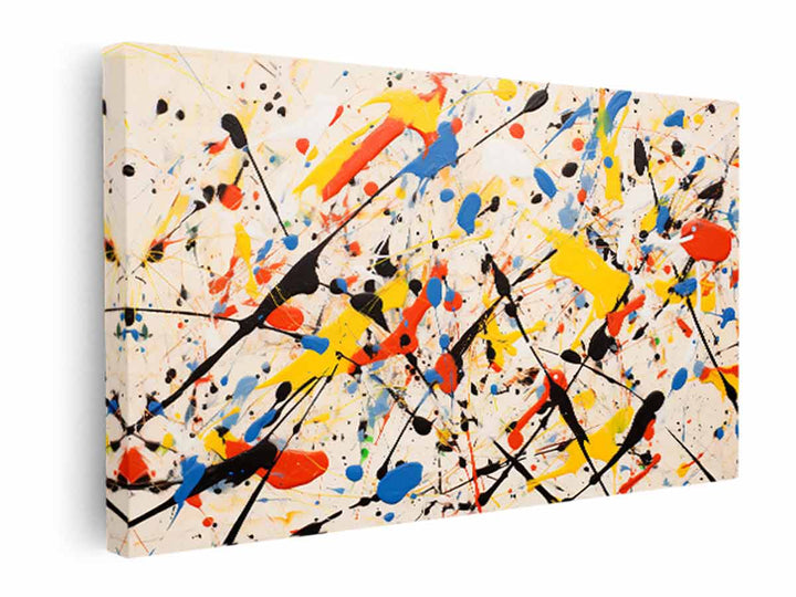 Jackson Pollock Inspired Painting  canvas Print