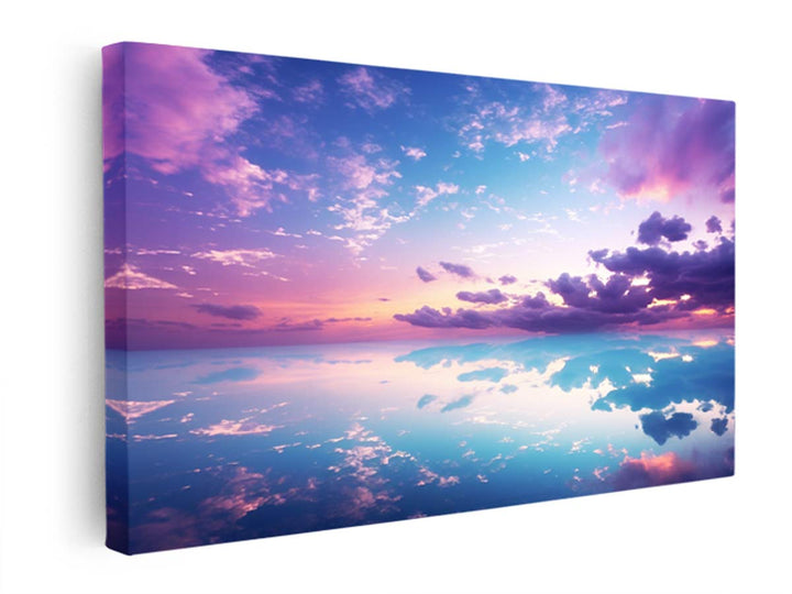 Beautiful Pink Blue Artwork  canvas Print